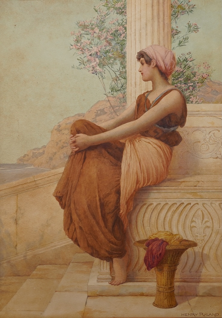 Henry Ryland RI, (1856-1924), 'Reverie'